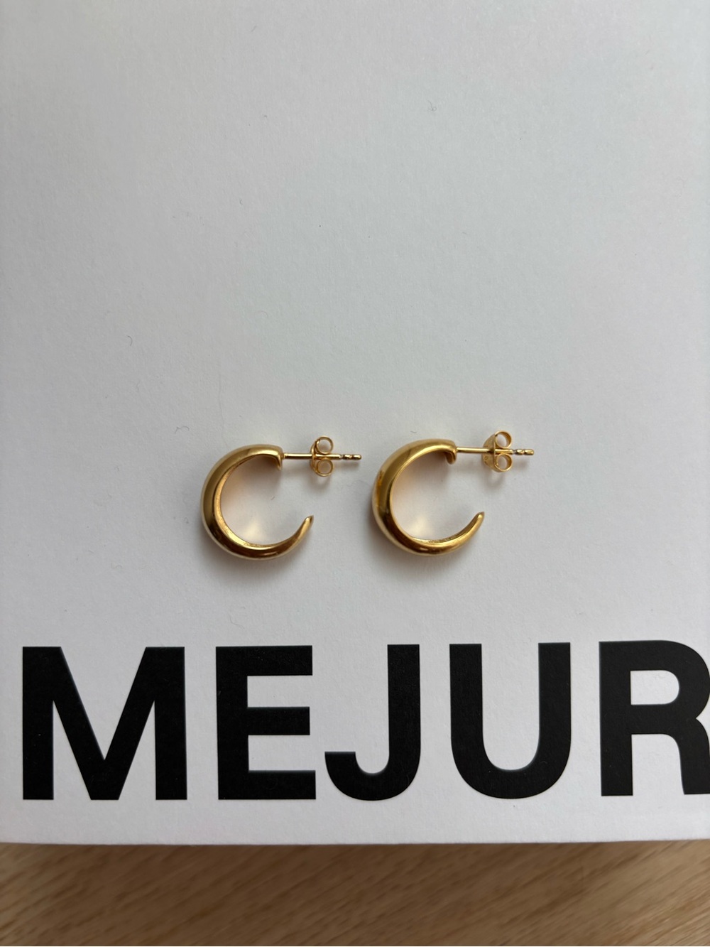 Mejuri Dome Mini Hoop Earrings